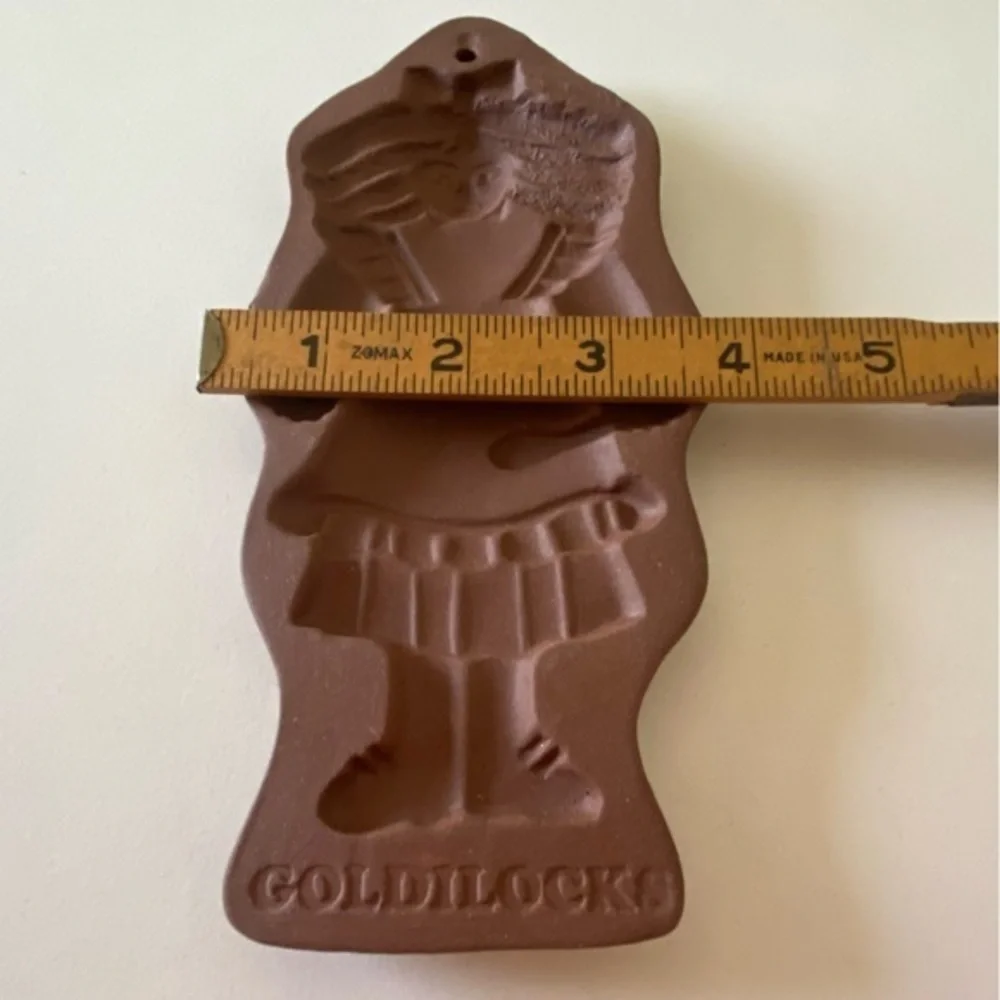 Vintage Hartstone Goldilocks Ceramic Stoneware Cookie Mold NIB